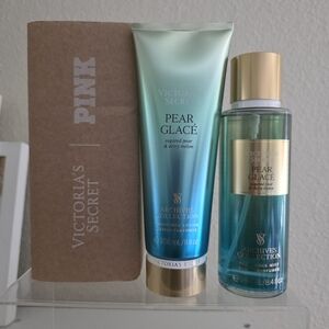 Victoria’s Secret Pear Glaze Body Mist and body lotion set
